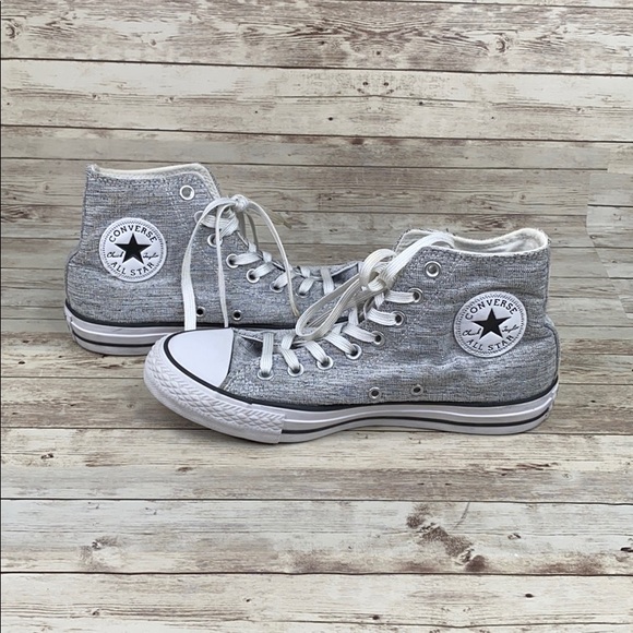 converse high tops silver